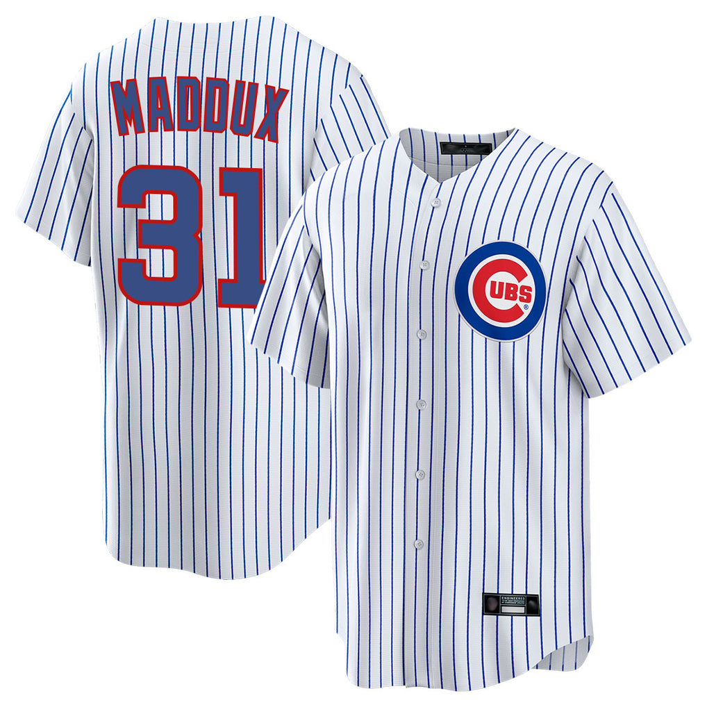 C.Cubs #31 Greg Maddux Player White Game Home Jdoa Stitched Jerseys