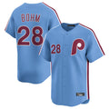 P.Phillies #28 Alec Bohm Player Light Blue Home Limited Jdoa Stitched Jerseys