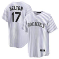 C.Rockies #17 Todd Helton Player White Game Home Jdoa Stitched Jerseys