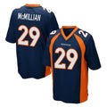 D.Broncos #29 Ja'Quan McMillian Player Navy Game Jdoa Stitched Jerseys