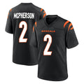 C.Bengals #2 Evan McPherson Player Black Home Game Jdoa Stitched Jerseys