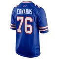 Jdoa B.Bills #76 David Edwards Royal Team Game Jersey