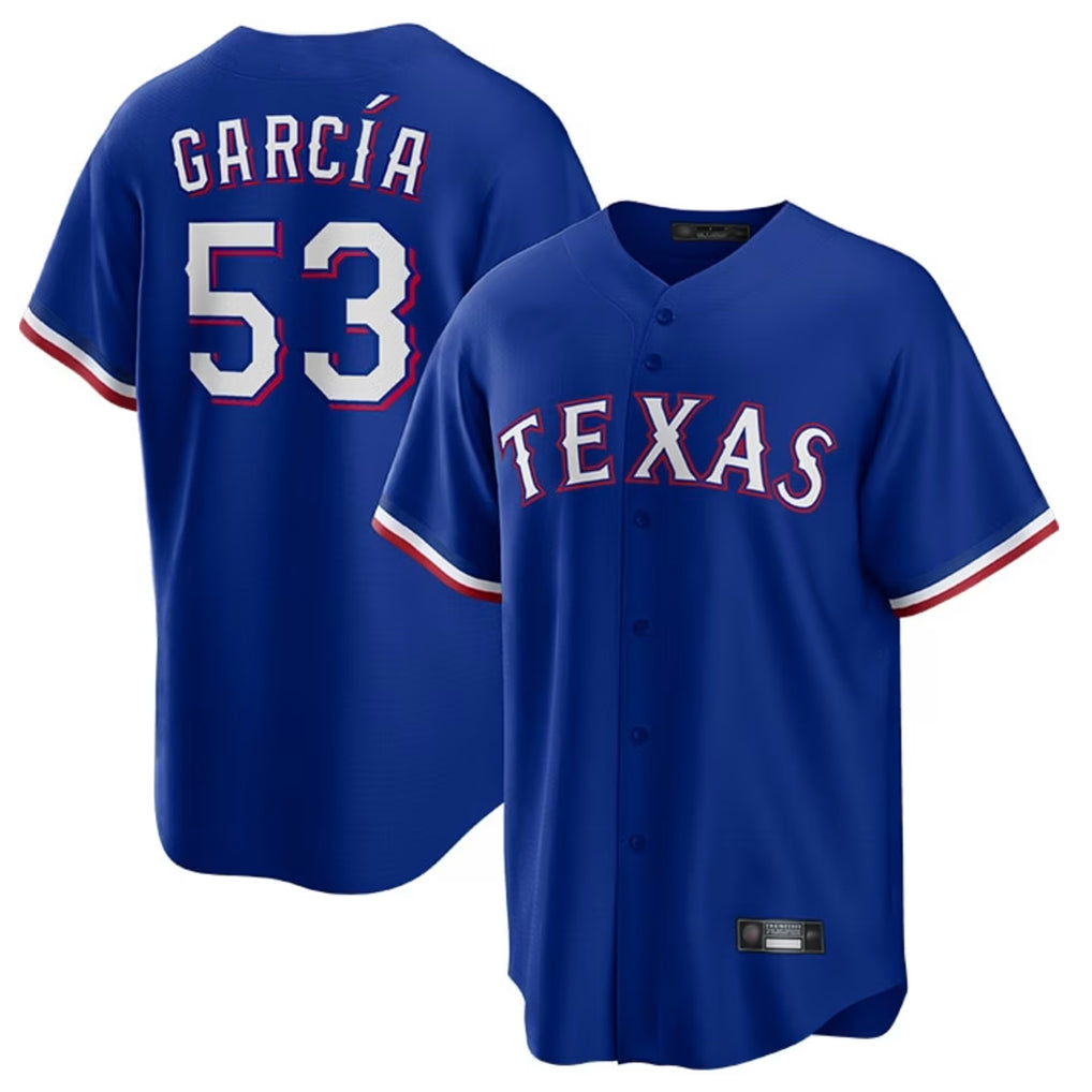 T.Rangers #53 Adolis Garcia Player Royal Home Limited Game Jdoa Stitched Jerseys