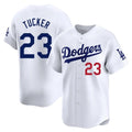 LA.Dodgers #23 Kyle Tucker Player White Limited Home Jdoa Stitched Jerseys