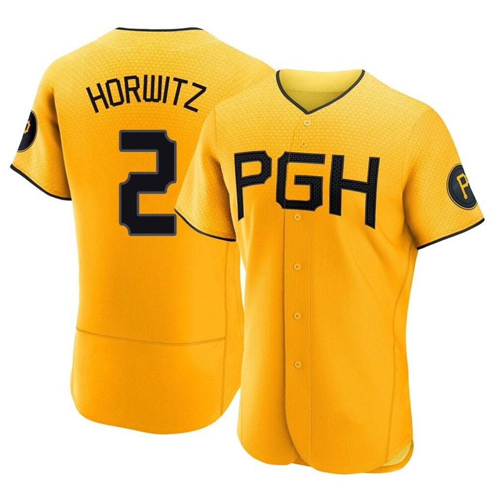 P.Pirates #2 Spencer Horwitz Player Gold City Connect Home Limited Elite Jdoa Stitched Jerseys