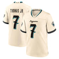 J.Jaguars #7 Brian Thomas Jr. Player Natural 2026 Rivalries Collection Game Jdoa Stitched Jerseys