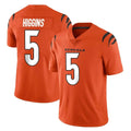 C.Bengals #5 Tee Higgins Player Orange Vapor Untouchable Limited Home Game Jdoa Stitched Jerseys