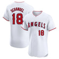 LA.Angels #18 Nolan Schanuel Player White Limited Elite Jdoa Stitched Home Jerseys