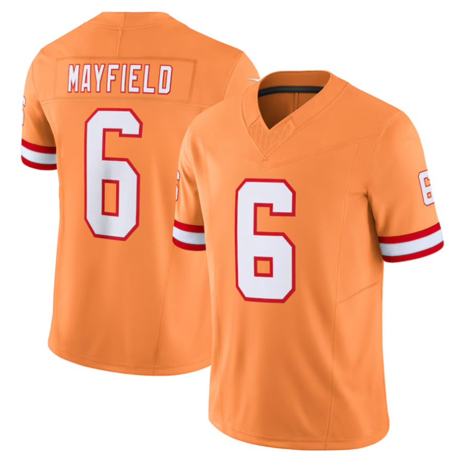 Jdoa #6 Baker Mayfield Player TB.Buccaneers Orange Vapor F.U.S.E. Limited Stitched Jerseys