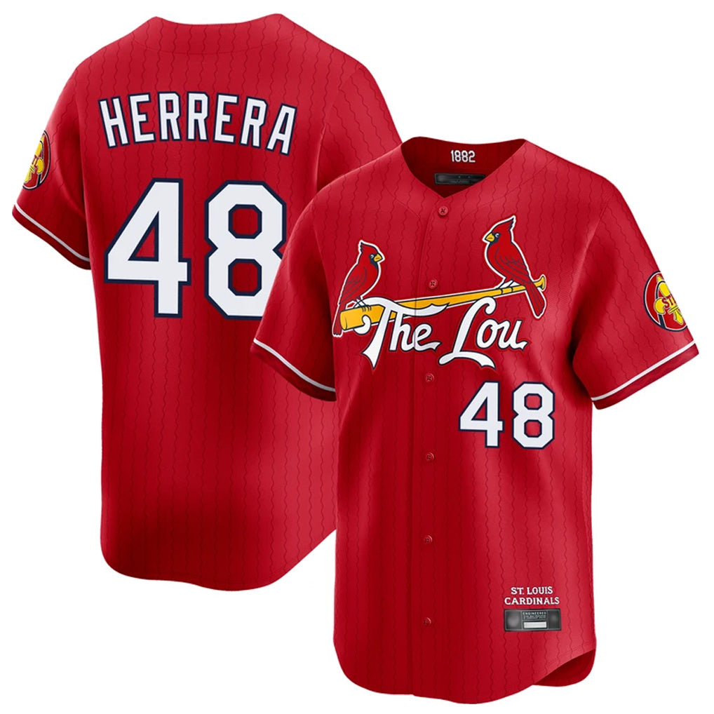 St. Louis Cardinals #48 Ivan Herrera Player Red City Connect Limited Jdoa Stitched Jerseys