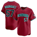 A.Diamondbacks #57 Eduardo Rodriguez Player Red Limited Home Game Jdoa Stitched Jerseys