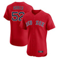B.Red Sox #52 Wilyer Abreu Player Red Limited Elite Home Game Jdoa Stitched Jerseys