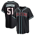 A.Diamondbacks #51 Randy Johnson Player Black Home Game Jdoa Stitched Jerseys