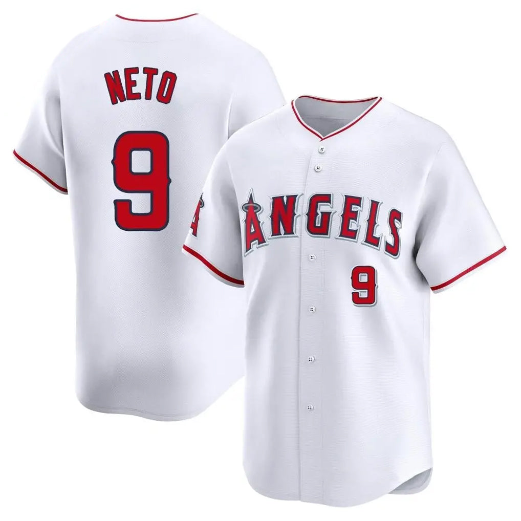 LA.Angels #9 Zach Neto Player White Limited Home Jdoa Stitched Jerseys