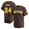 S.Diego Padres #34 Michael King Player Brown Home Limited Jdoa Stitched Jerseys