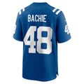 Jdoa IN.Colts #48 Joe Bachie Royal Team Game Jersey