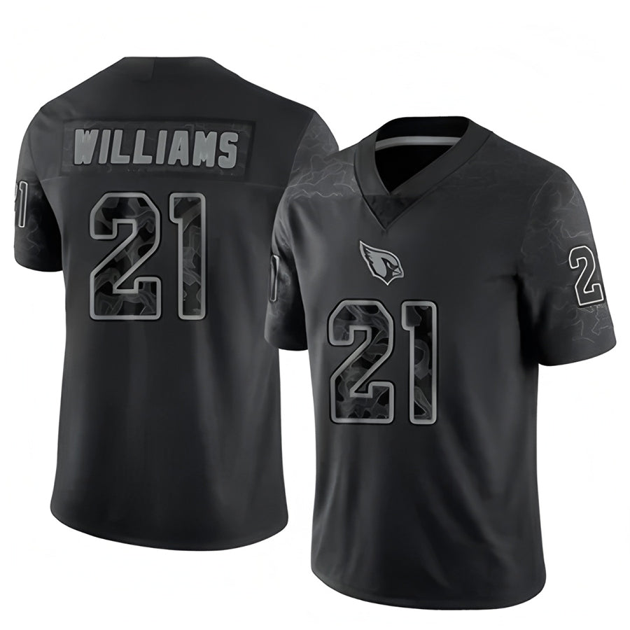A.Cardinals #21 Garrett Williams Player Black RFLCTV Limited Jdoa Stitched Jerseys