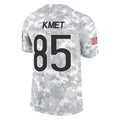 C.Bears #85 Cole Kmet Player Arctic Camo Salute to Service Limited Jdoa Stitched Jerseys