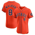 H.Astros #8 Christian Walker Player Orange Home Limited Elite Jdoa Stitched Jerseys