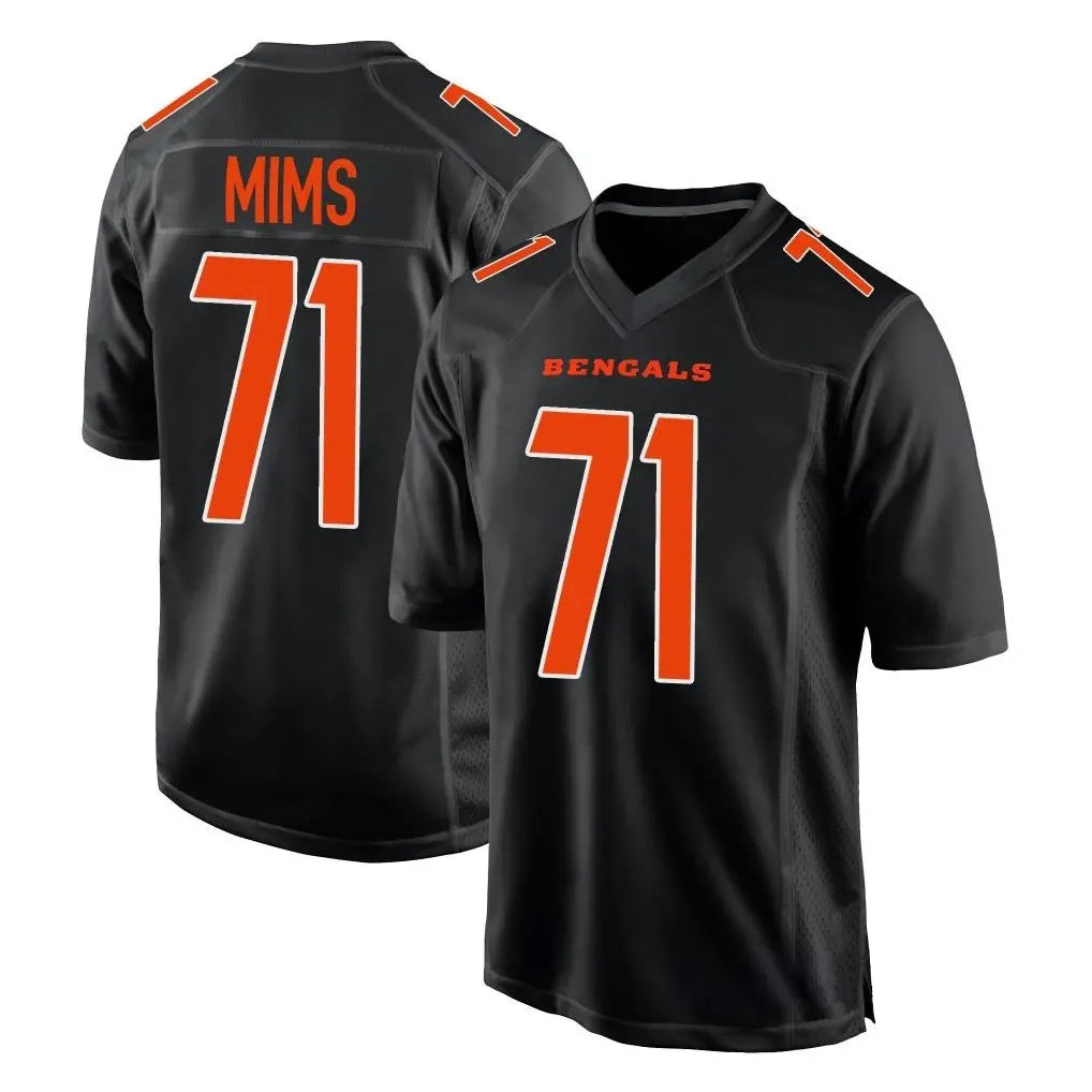 C.Bengals #71 Amarius Mims Player Black Fashion Game Jdoa Stitched Jerseys