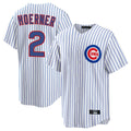C.Cubs #2 Nico Hoerner Player White Game Home Jdoa Stitched Jerseys