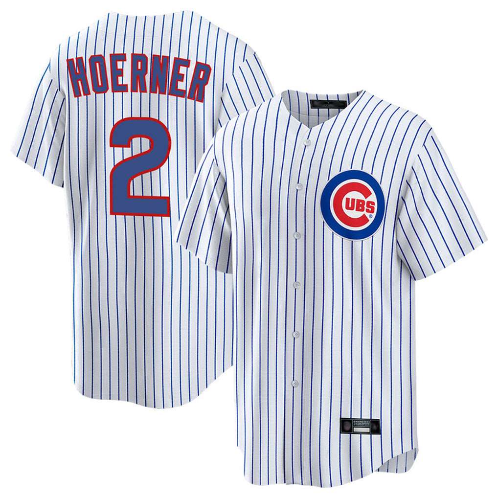 C.Cubs #2 Nico Hoerner Player White Game Home Jdoa Stitched Jerseys