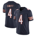 C.Bears #4 D'Andre Swift Player Navy Vapor Untouchable Limited Home Game Jdoa Stitched Jerseys