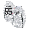 D.Lions #55 Derrick Barnes Player Arctic Camo Salute to Service Hoodies Limited Game Jdoa Stitched Jerseys