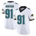 J.Jaguars #91 Arik Armstead Player White Prowler Throwback Vapor F.U.S.E. Limited Home Game Jdoa Stitched Jerseys
