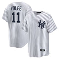 NY.Yankees #11 Anthony Volpe Player White Game Home Jdoa Stitched Jerseys