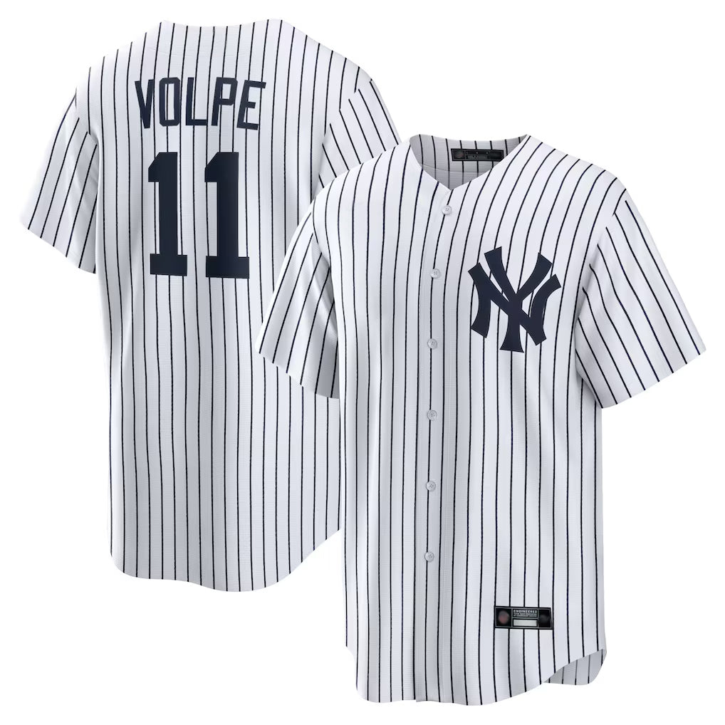 NY.Yankees #11 Anthony Volpe Player White Game Home Jdoa Stitched Jerseys