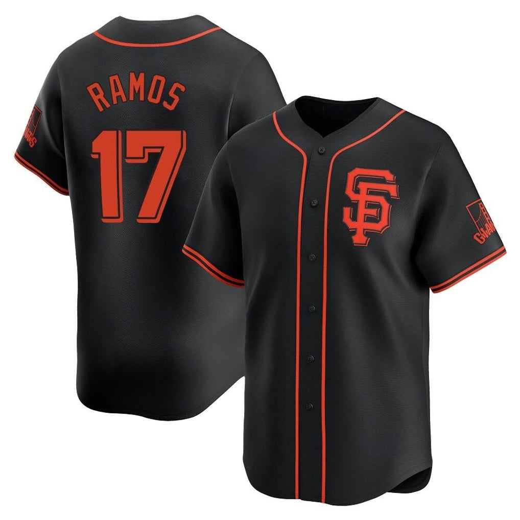 SF.Giants #17 Heliot Ramos Player Black 2026 Home Limited Jdoa Stitched Jerseys