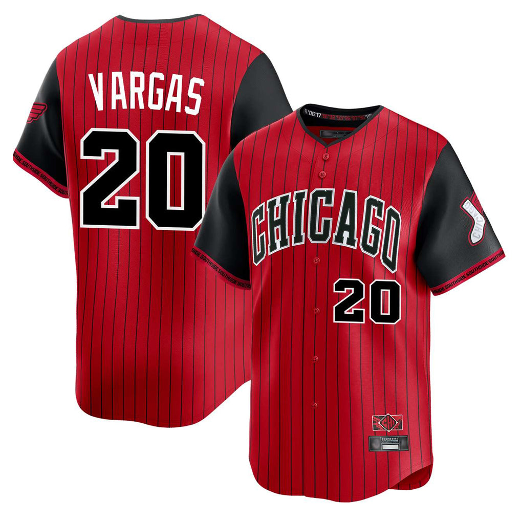 C.White Sox #20 Miguel Vargas Player Red City Connect Limited Home Jdoa Stitched Jerseys