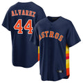H.Astros #44 Yordan Alvarez Player Navy Home Game Jdoa Stitched Jerseys