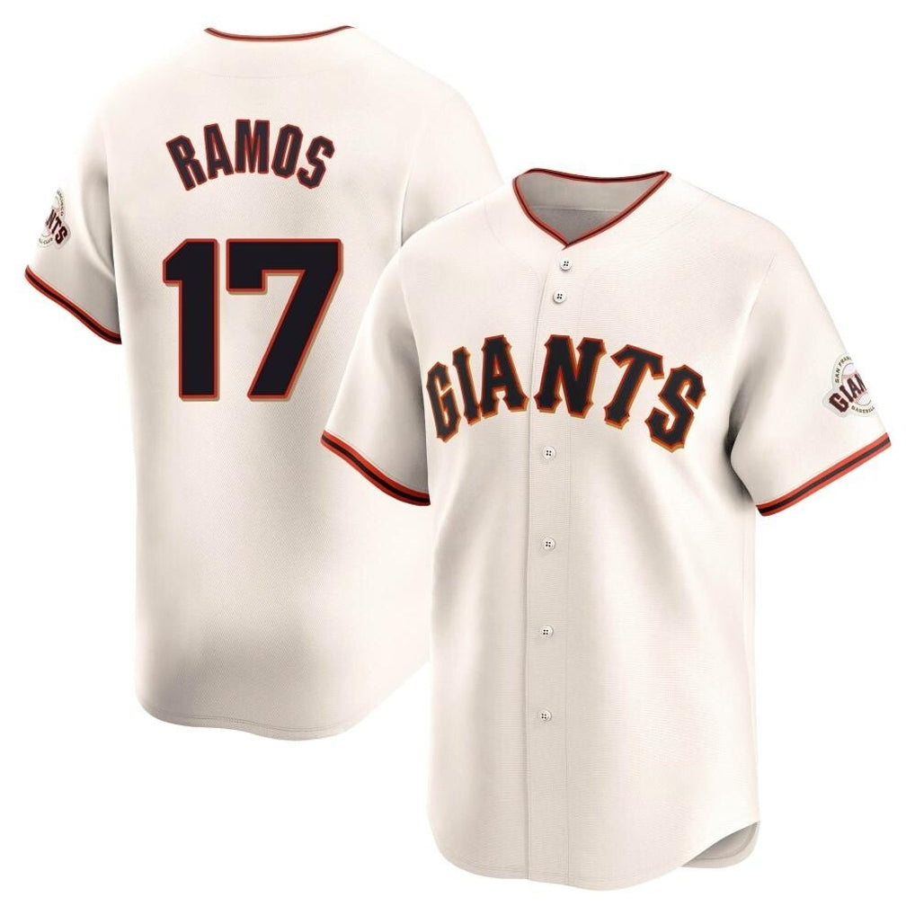 SF.Giants #17 Heliot Ramos Player Cream Home Limited Jdoa Stitched Jerseys