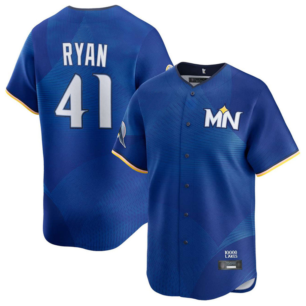 M.Twins #41 Joe Ryan Player Royal City Connect Limited Home Jdoa Stitched Jerseys