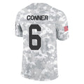 A.Cardinals #6 James Conner Player Camo Salute to Service Limited Home Jdoa Stitched Jerseys