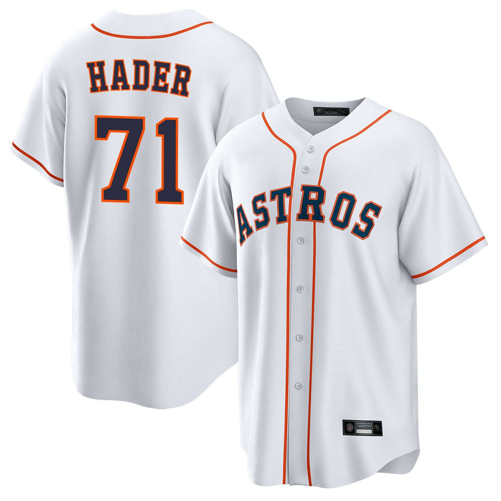 H.Astros #71 Josh Hader Player White Home Game Jdoa Stitched Jerseys