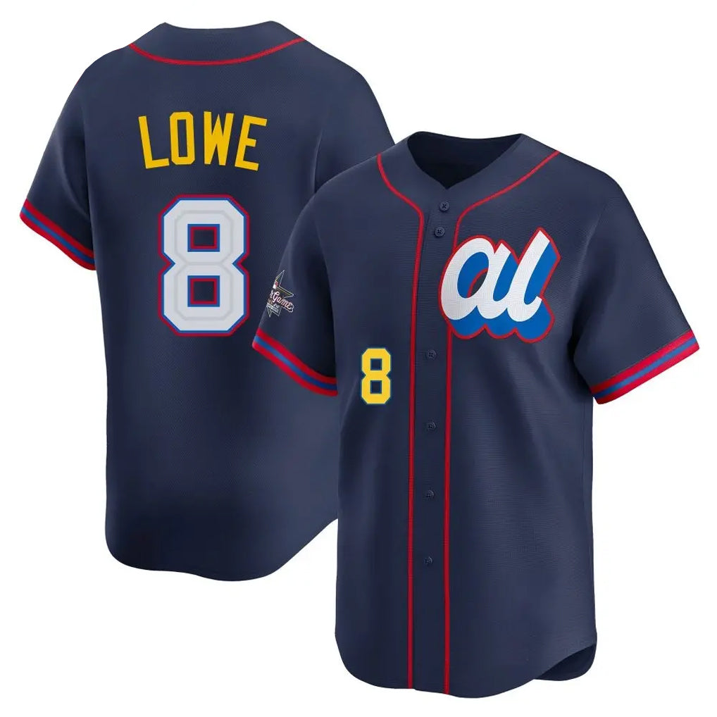 T.Bay Rays #8 Brandon Lowe Player Navy Limited American League All-Star Edition Jdoa Stitched Jerseys