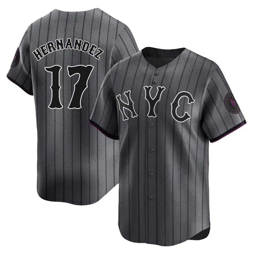 NY.Mets #17 Keith Hernandez Player Gray City Connect Limited Jdoa Stitched Jerseys