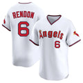 LA.Angels #6 Anthony Rendon Player White T-shirt Home Limited Jdoa Stitched Jerseys