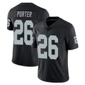 LV.Raiders #26 Darien Porter Player Black Limited Vapor Untouchable Home Game Stitched Jerseys