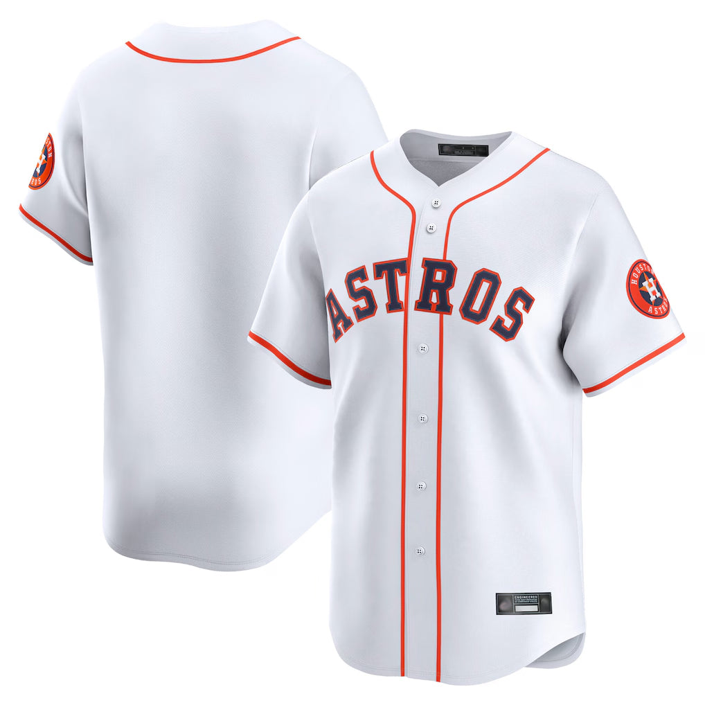H.Astros ## Astros Blank Player White Home Limited Jdoa Stitched Jerseys