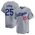 LA.Dodgers #25 Tommy Edman Player Gray Limited Home Jdoa Stitched Jerseys