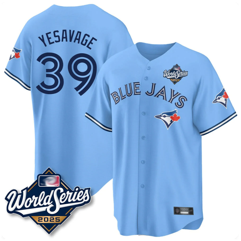 T.Blue Jays #39 Trey Yesavage Player Blue 2025 World Series Limited All Jdoa Stitched Jerseys