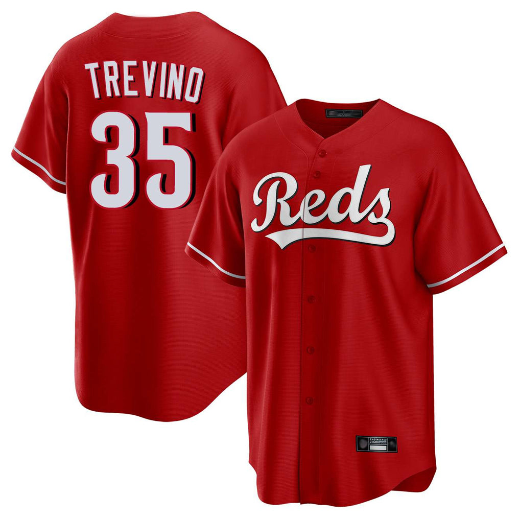 C.Reds #35 Jose Trevino Player Red Home Game Jdoa Stitched Jerseys