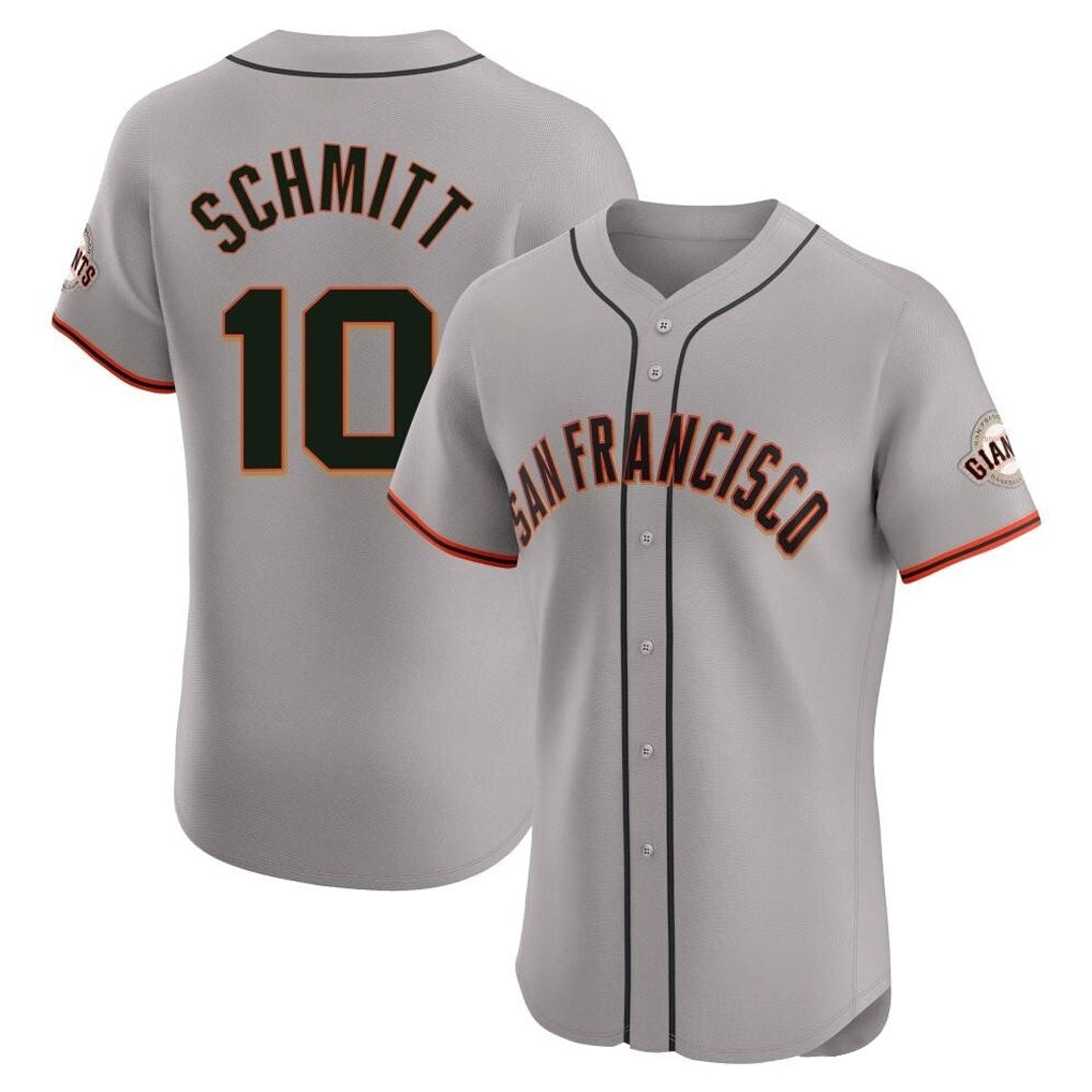 SF.Giants #10 Casey Schmitt Player Gray Home Limited Elite Jdoa Stitched Jerseys