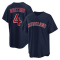 C.Guardians #4 Brayan Rocchio Player Navy Game Home Jdoa Stitched Jerseys