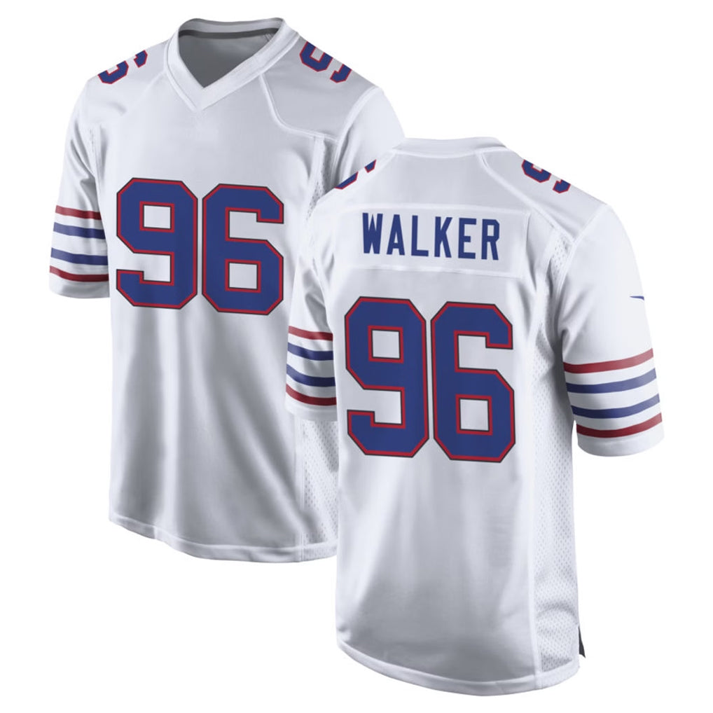 B.Bills #96 Deone Walker Player White Alternate Game Jdoa Stitched Jerseys
