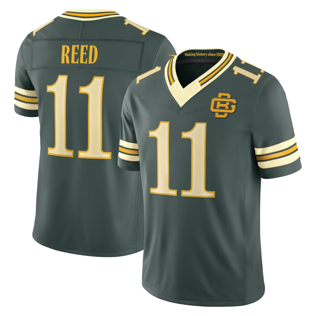 GB.Packers #11 Jayden Reed Player Green Limited 2026 Rivalries Collection Home Game Jdoa Stitched Jerseys